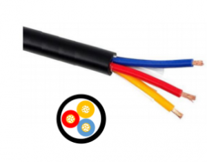 RVV-Kablo PVC-Izolaĵo kaj Ingo Klaso 5 Fleksebla Kupra Direktisto Por Endoma kaj Subĉiela Apliko