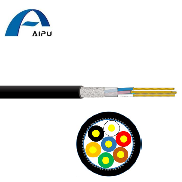 Aipu RS-232 케이블 애플리케이션 오디오 제어 및 계측 케이블과 같은 다중 코어 호일 및 편조 차폐 전송