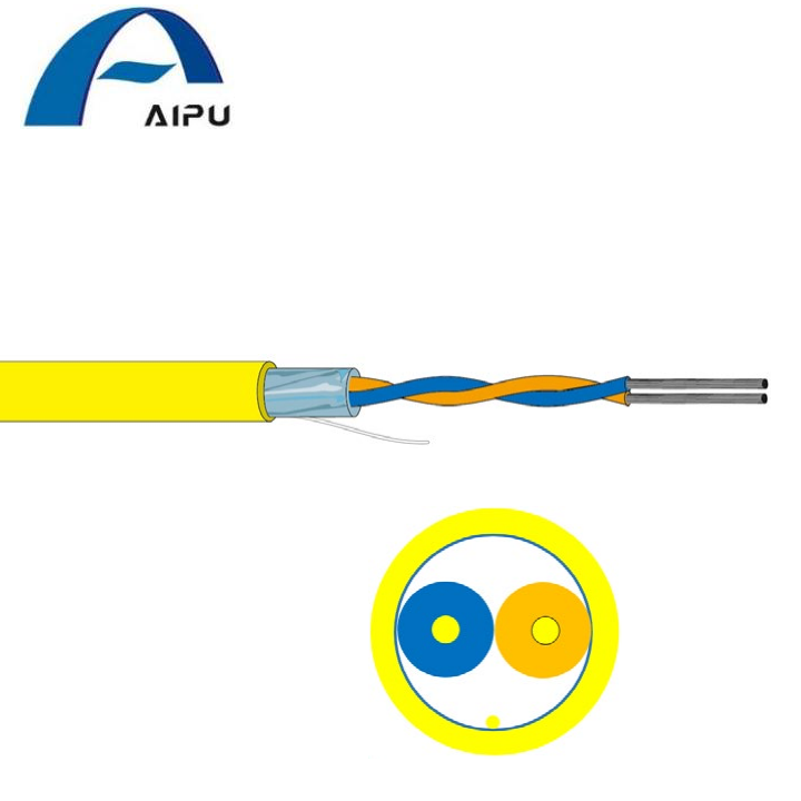 Aipu Foundation Fieldbus Type A Cable 18~14 AWG 2 Cores Yellow Color Control Automation Industry Cable