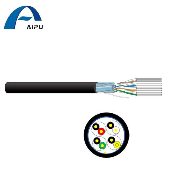 Kabel Kawalan AIPU TC Al-foil PVC 4 Pasang Kabel Instrumentasi 8 Teras