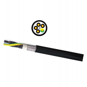 Visokofleksibilni kalajisani bakreni pleteni ekran za upravljanje kabelom za upletene parove lanca za povlačenje vodootporne bakrene žice izolirane PVC-om