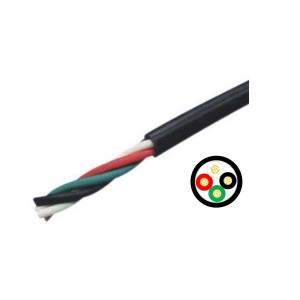 600V Cvv Cable Flexible Stranded Copper Fils Copper Isolated and Sheathed Control Cable Cable Elettricu