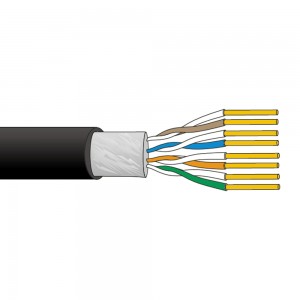 Belden Ekvivalent Kabel Audio Kabel Asboblarni boshqarish kabeli Ko'p juftlik Konservalangan mis drenaj simi bilan ekranlanmagan