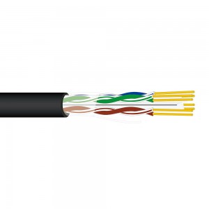 Outdoor Lan Cable Cat6 U/UTP Instrumentation Cable 4 Pair Solid Cable Copper Cable para sa Network Installation Environment