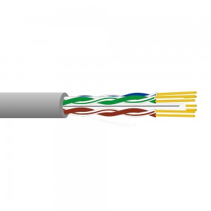 Ethernet kabeli tarmoq kabeli CAT6 U/UTP aloqa kabeli Mahalliy tarmoqlarda qattiq o'rnatish uchun LAN kabeli