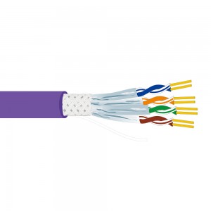Cat7 Lan kablea S/FTP sareko kablea 4 pare Ethernet kable solidoa 305m Datuen transferentzian konektatzeko