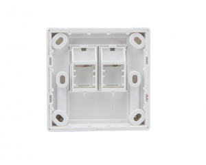 Us Type Dual Outlet 120*80mm Faceplate/Wall Plate Keystone Type Connect Cat۔3/Cat5e/CAT6/Cat6A کیبل