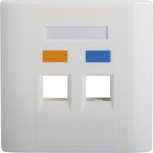 Us Type Dual Outlet 120*80mm Faceplate/Wall Plate Keystone Type Connect Cat.3/Cat5e/CAT6/Cat.6A Cable