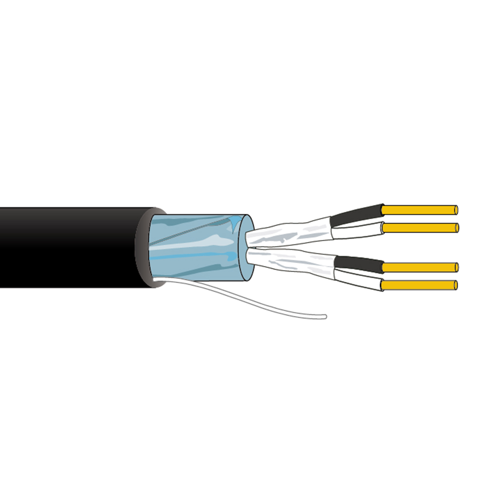 Kabel za računala, instrumente i medicinsku elektroniku PVC/LSZH BMS Audio Zvuk Pokositrena bakrena odvodna žica oklopljena je izborna