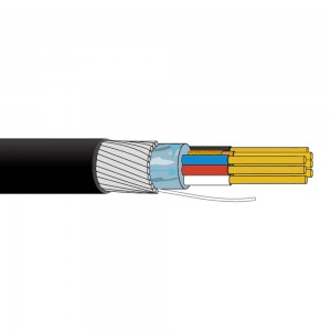 Câble d'ordinateur, d'instrumentation et d'électronique médicale PVC/LSZH BMS Audio, fil de drainage en cuivre étamé blindé en option