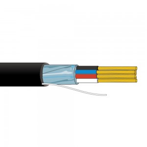 Keselamatan Dan Kabel Penggera Komunikasi Kabel Disaring PVC/LSZH Sarung untuk Penukar Peranti Kawalan Proses Pengeluaran