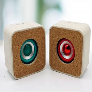 Eko-vriendelike klank: Kurk-luidspreker met Wheat Straw Bluetooth-luidspreker