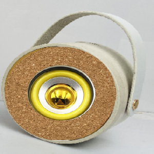 Eco-Friendly Sound: Cork Speaker nrog Nplej Straw Bluetooth Speaker