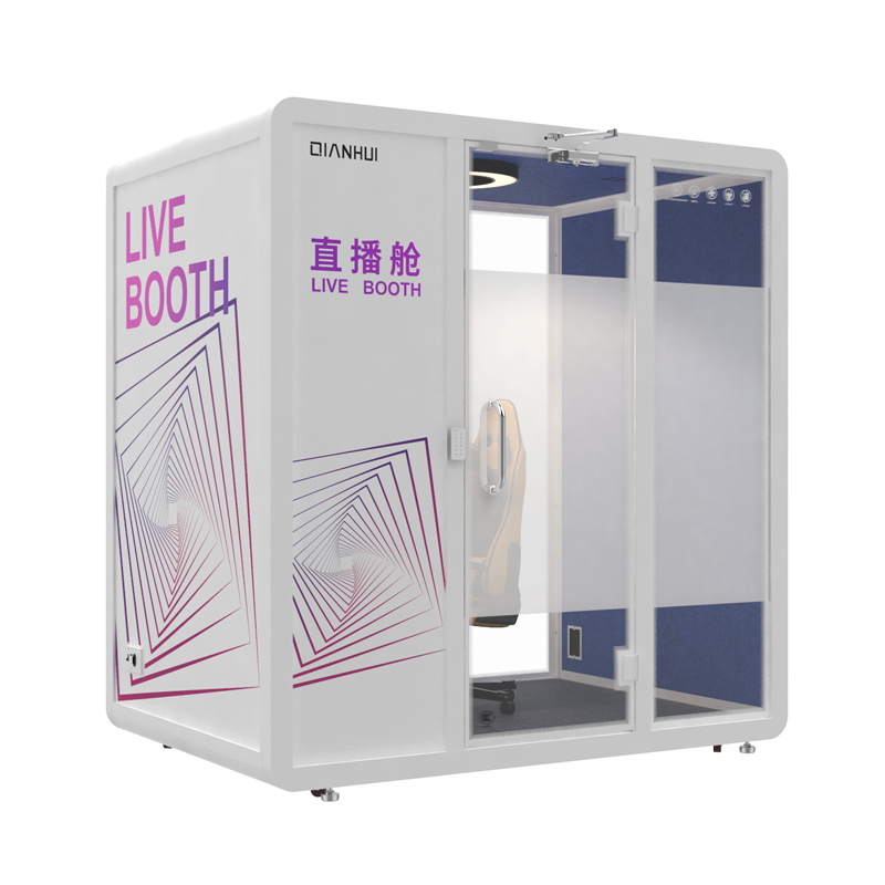 Ljudisolerad Live-Streaming Booth Professional Booth to Go Live Online