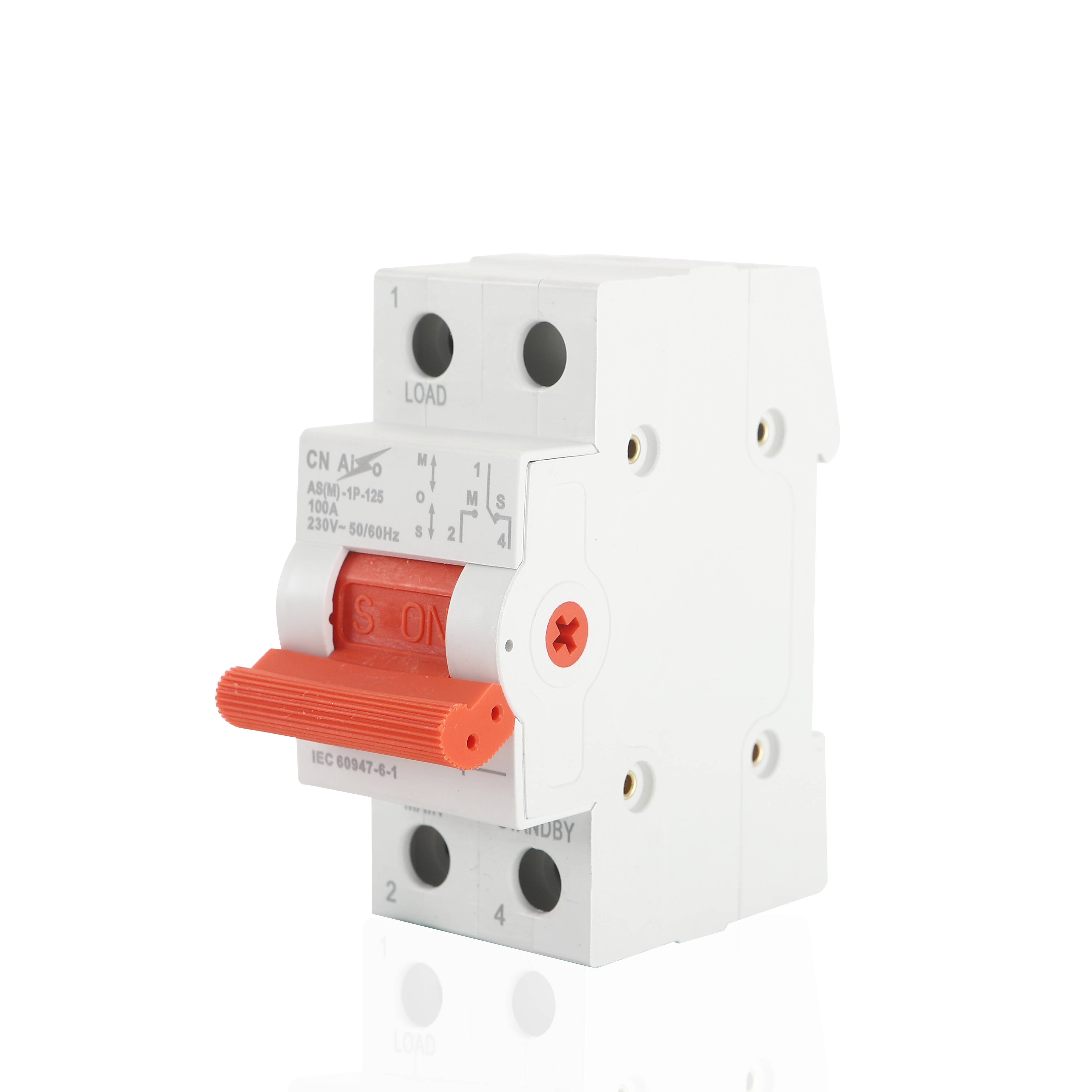 1P 100A Manual Transfer Changeover Switch