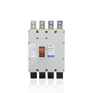 MCCB-Leistungsschalter mit geformtem Gehäuse, thermisch einstellbar, Typ 1250 A, Rahmen 3P/4P, 40 A, 36 kA mit KEMA- und CE-Zertifizierung