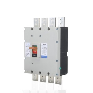 MCCB Molded case circuit breaker အပူချိန်ညှိနိုင်သောအမျိုးအစား 1250A Frame 3P/4P 40A 36 kA KEMA & CE လက်မှတ်ရထားသော