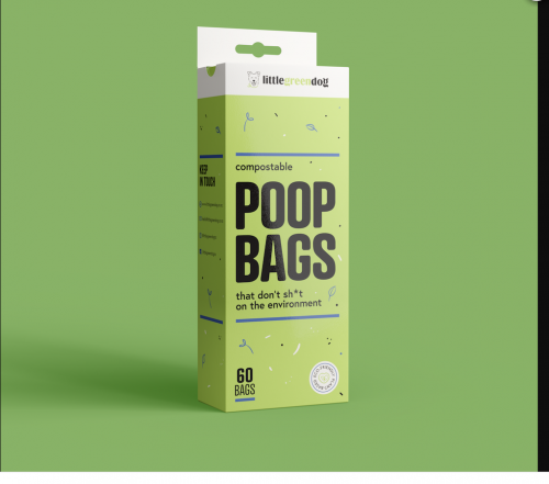Νέας σχεδίασης Dog Poop Bags Βιοδιασπώμενη κομποστοποιήσιμη τσάντα για σκύλους