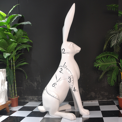 Frp Custom Fashion Cartoon Rabbit Sculpture រូបភាពដែលមានលក្ខណៈពិសេស