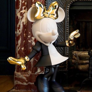 Fiberglass Creative Ubungakanani obukhulu Mickey Sculpture