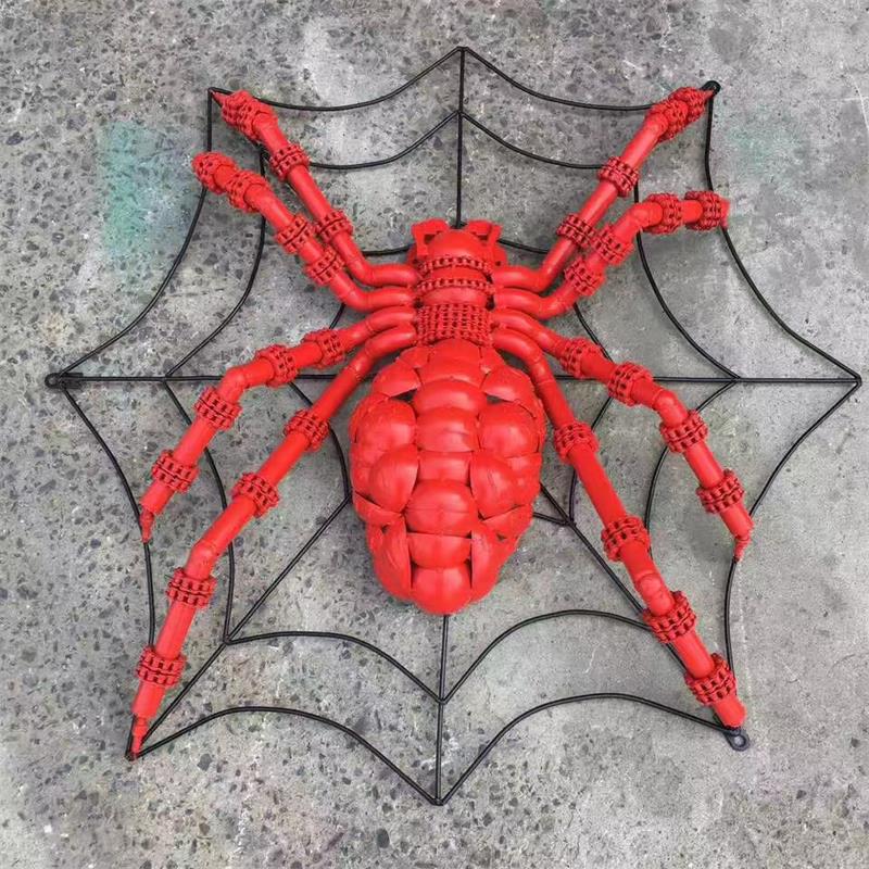 דגם עכביש בסגנון תעשייתי קישוטים דקורטיביים לבית אמנות ברזל תמונה מוצגת