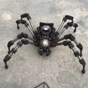 אמנות ברזל טהורה בעבודת יד אמריקאית תעשייתית שולחן עכביש יצירתי רטרו לופט ברזל מלאכת יד