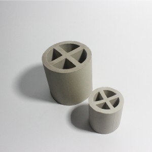 Ceramic Cross-partition ring for packing support
