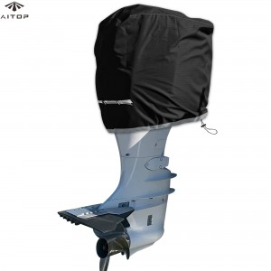 Aitop Outboard Motor Cover Waterproof Heavy Duty Boat Engine Hood Covers
