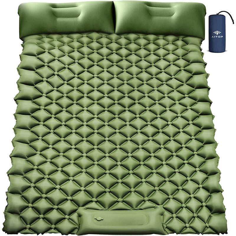 Puhallettava Camping Pad Ultrakevyt 2 hengelle tyynyillä esitelty kuva