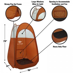 Будка для палаткі для прафесійнага загару Aitop з сумкай для пераноскі