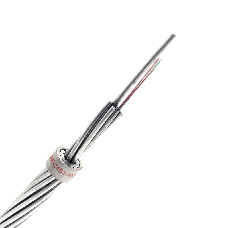 Cable OPGW de la base de la fibra optica 24 48 72 del tubo de acero inoxidable de arriba al aire bure