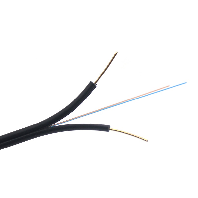 Red de fibra g657a para interiores ftth drop cable de fibra óptica de 2 núcleos