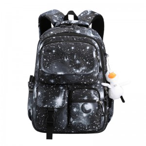 Dath Codarsnachta Starry Universe Backpack Mála Tralaí Éadroma XY6740