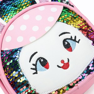 Slatka crtana školska torba za pribor za djevojčice Krzneni ruksak