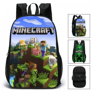 Nowy, odwracalny, wielofunkcyjny plecak dla nastolatków Minecraft ZSL147