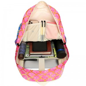 Училишна чанта Сирена со торбичка за ручек и футрола за молив 3 парчиња