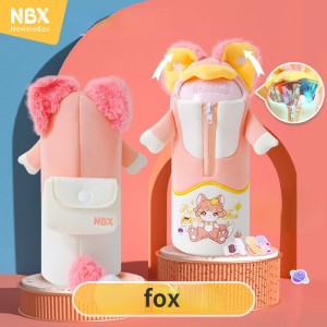 Kapasitas Gedhe Cute Plush Pet Stationery Bag kanggo Girl Boy XY7012331