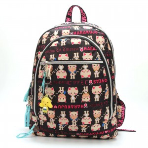ພິມ Nylon Harajuku Doll Backpack ວິທະຍາໄລແບບກະເປົ໋າເດີນທາງຂອງຜູ້ຊາຍແລະແມ່ຍິງ ZSL131