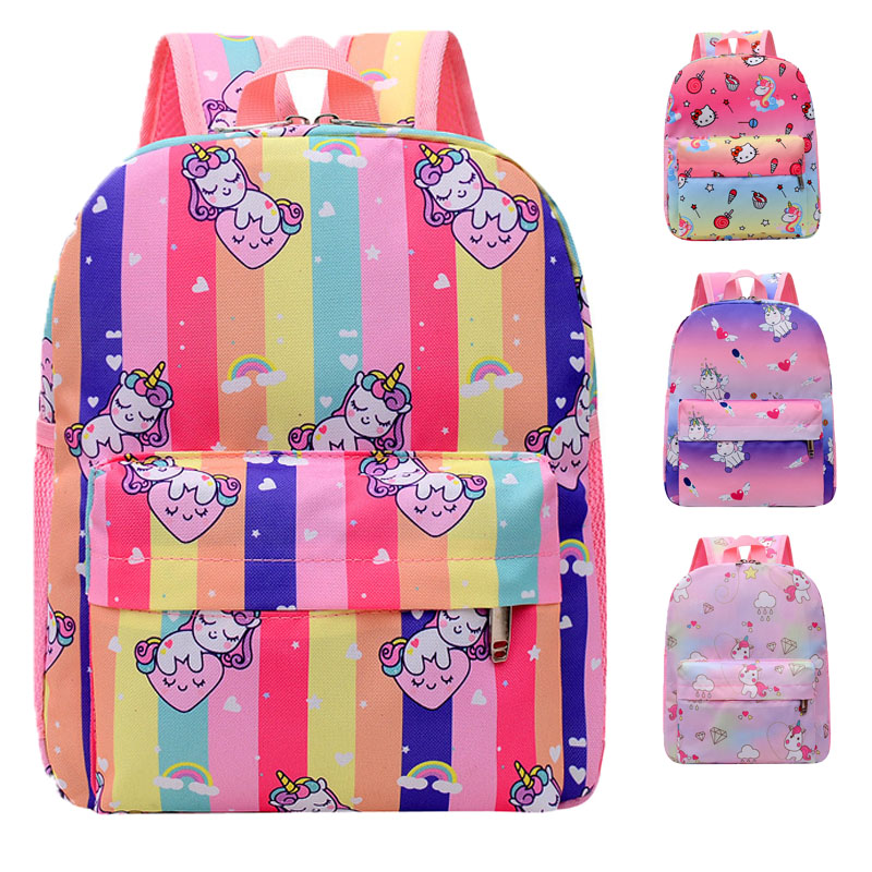 กระเป๋าเป้อนุบาลการ์ตูนแอนิเมชั่นสีสันสดใสสำหรับเด็กผู้หญิง XY5730