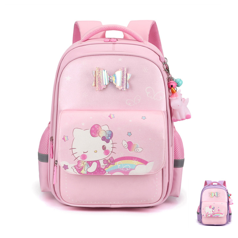 කාටූන් KT Cat Backpack Kindergarten විශාල ධාරිතාවක් සහිත Backpack XY6741