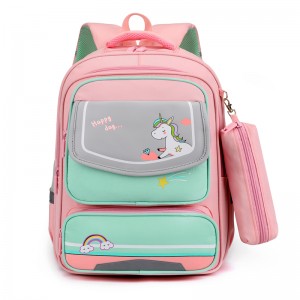 حقيبة ظهر مدرسية لطيفة على شكل رسوم متحركة للأطفال على شكل وحيد القرن XY6714