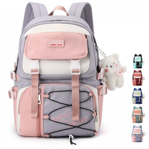 Harajuku Style Casual Backpack Middle School Student Campus Bag XY5709