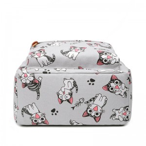 กระเป๋าเป้สะพายหลังการ์ตูนแมวน่ารักสร้างสรรค์สำหรับเด็กผู้หญิง ZSL127