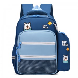 Estudyante nga Schoolbag Girl Contrast Color Backpack Cartoon Cute Boy Ug Girl Backpack ZSL200