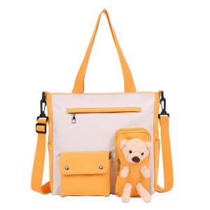 Вместительная сумка для старшеклассников на одно плечо Fashion Bear ZSL136