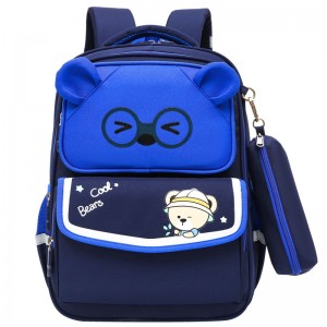 Beg Sekolah Kanak-Kanak Beg Beg Bahu Dua Berkapasiti Besar dengan Sarung Pensel XY5727