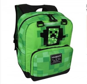 Popular Minecraft Kids Backpack Dibistana Qalîteya Bilind XY6705
