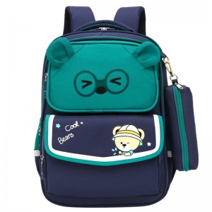 Otroška šolska torba z veliko prostornino in torbico za dva ramena s peresnico XY5727