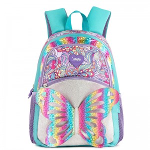 3D Rainbow Butterfly Backpack กระเป๋าเป้นักเรียนหญิงสีน่ารัก ZSL192