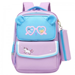 Детска ученическа чанта с голям капацитет и двойно рамо с молив XY5727